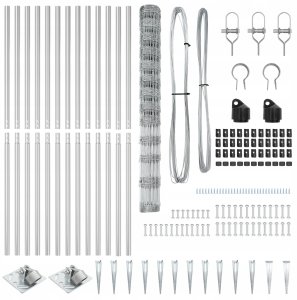 vidaXL Ogrodzenie 1,5x25 m made of galvanized steel Lumarko! 5