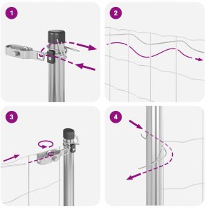 Ogrodzenie z drutu spawanego z 13 słupkami 0.6x25 m ze stali ocynkowanej Lumarko! 11