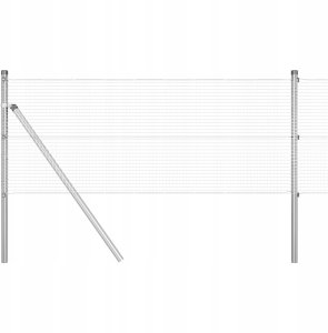 Ogrodzenie z drutu spawanego z 13 słupkami 0.6x25 m ze stali ocynkowanej Lumarko! 2