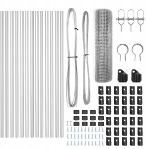 Ogrodzenie z drutu spawanego z 13 słupkami 0.6x25 m ze stali ocynkowanej Lumarko! 5