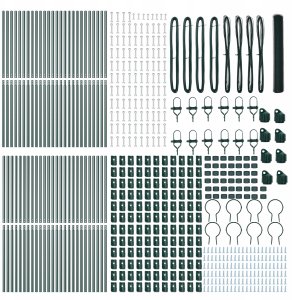 Ogrodzenie z słupkami Zielony 1.4 x 100 m Stal pokryta PCV Lumarko! 4