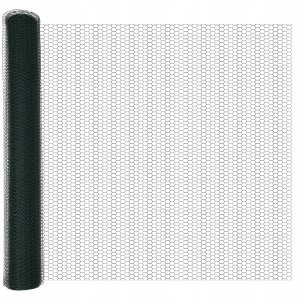 Ogrodzenie z słupkami Zielony 1.4 x 100 m Stal pokryta PCV Lumarko! 5