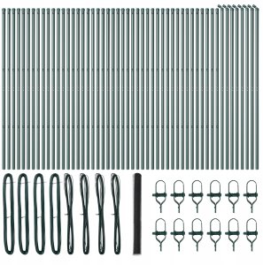 Ogrodzenie z słupkami Szary 1.6 x 100 m Stal pokryta PCV Lumarko! 2