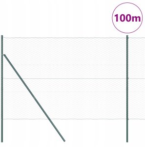 Ogrodzenie z słupkami Szary 1.6 x 100 m Stal pokryta PCV Lumarko! 3