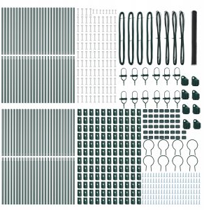Ogrodzenie z słupkami Szary 1.6 x 100 m Stal pokryta PCV Lumarko! 4