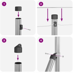 Ogrodzenie sześciokątne 0,5x100 m z ocynkowanej stali Lumarko! 12