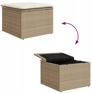 Zestaw Sof na Ogród z poduszką 6 pcs Brązowy Polirattan Lumarko! 12