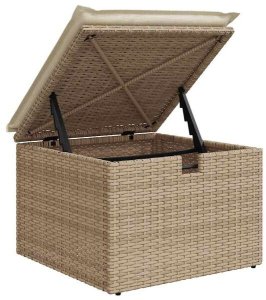 Zestaw Sof na Ogród z poduszką 9 pcs Beżowy Polirattan Lumarko! 16