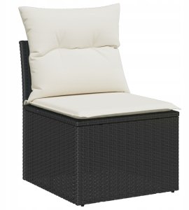 Zestaw Sof na Ogród 8 pcs Czarny i kremowy 80 x 80 x 71 cm Lumarko! 5