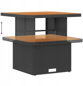 Zestaw Sof na Ogród 8 pcs Czarny i kremowy 80 x 80 x 71 cm Lumarko! 9