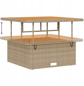 Zestaw Sof na Ogród z przechowywaniem 9 pcs Beżowy Polirattan Lumarko! 10