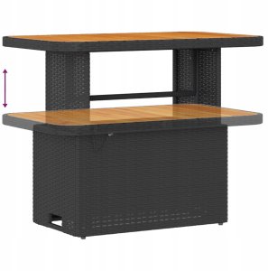 Zestaw Sof na Ogród 8 pcs Czarny i kremowy 90 x 55 x 71 cm Lumarko! 9