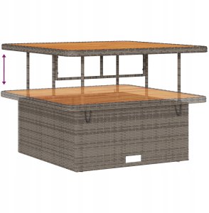 vidaXL Zestaw Sof na Ogród z przechowywaniem 11 pcs Szary Polirattan Lumarko 10