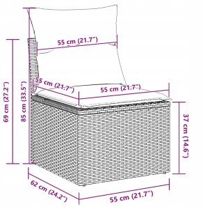 Zestaw Sof na Ogród 13 pcs Beż, Kremowy 100 x 100 x 71 cm Lumarko! 13