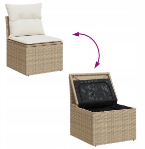 Zestaw Sof na Ogród 13 pcs Beż, Kremowy 100 x 100 x 71 cm Lumarko! 10