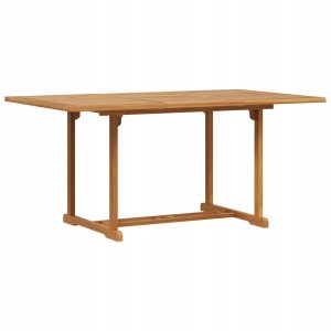 Zestaw do jadalni w ogrodzie 5 pcs Brązowy Lite drewno tekowe Lumarko! 4