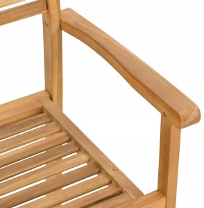 Zestaw do jadalni w ogrodzie 5 pcs Brązowy Lite drewno tekowe Lumarko! 8