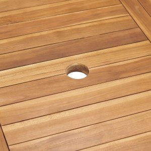 vidaXL Zestaw do jadalni w ogrodzie 7 pcs Brązowy Lite drewno tekowe Lumarko! 10
