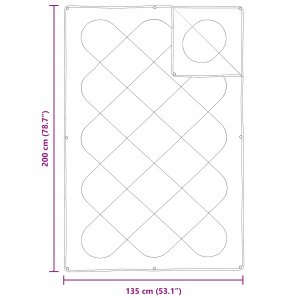 Kołdra z Poduszką 2 pcs Biały 135 x 200 cm Mikrofibra Lumarko! 13