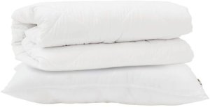 Kołdra z Poduszką 2 pcs Biały 135 x 200 cm Mikrofibra Lumarko! 14