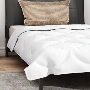 Kołdra z Poduszką 2 pcs Biały 135 x 200 cm Mikrofibra Lumarko! 5