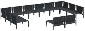 Zestaw Sof na Ogród 12 pcs Antracyt Stal Lumarko! 8