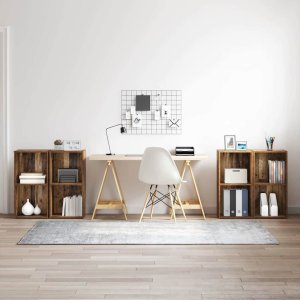 Zestaw szafek RTV 4 pcs Stare drewno 37 x 35 x 72 cm Lumarko! 3