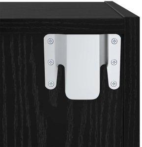 Szafka na Telewizor na Ścianę 4 pcs Czarny dąb Lumarko! 7