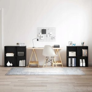 Zestaw szafek RTV 4 pcs Czarny dąb 37 x 35 x 72 cm Lumarko! 2