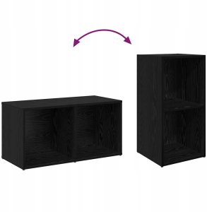 Zestaw szafek RTV 4 pcs Czarny dąb 37 x 35 x 72 cm Lumarko! 8