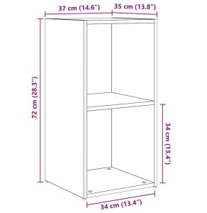 Zestaw szafek RTV 4 pcs dąb artisan 37 x 35 x 72 cm Lumarko! 10