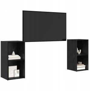 Zestaw szafek RTV 2 pcs Czarny dąb 72 x 35 x 36.5 cm Lumarko! 3
