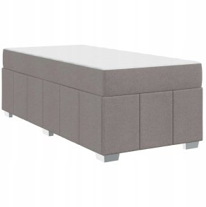 Ramka łóżka z materacem Ciemnoszary 80 x 200 cm tkanina Lumarko! 4