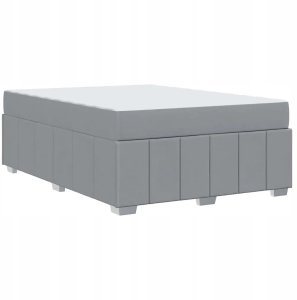 Ramka łóżka z materacem Jasnoszary 160 x 200 cm tkanina Lumarko! 8