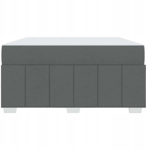 Ramka łóżka z materacem ciemno szary 160 x 200 cm tkanina Lumarko! 6