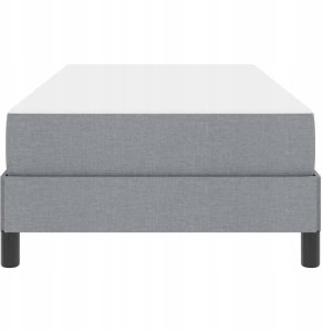 Łóżko sprężynowe z materacem Jasnoszary 90 x 190 cm tkanina Lumarko! 5