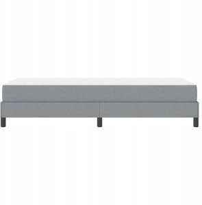 Łóżko sprężynowe z materacem Jasnoszary 90 x 190 cm tkanina Lumarko! 6