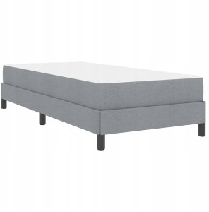 Łóżko sprężynowe z materacem Jasnoszary 90 x 190 cm tkanina Lumarko! 7