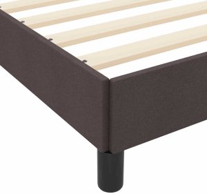 Łóżko sprężynowe z materacem ciemnobrązowy 120 x 190 cm tkanina Lumarko! 2