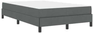 Łóżko sprężynowe z materacem ciemno szary 120 x 200 cm tkanina Lumarko! 4