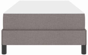 Łóżko sprężynowe z materacem Ciemnoszary 100 x 200 cm tkanina Lumarko! 6