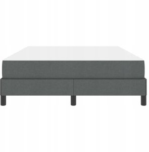 Łóżko sprężynowe z materacem ciemno szary 140 x 200 cm tkanina Lumarko! 6