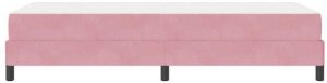Łóżko kontynentalne z materacem Różowy 90 x 200 cm Aksamit Lumarko! 7