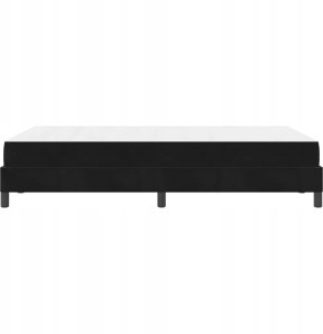 Łóżko kontynentalne z materacem Czarny 120 x 200 cm Aksamit Lumarko! 7