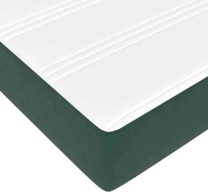 Łóżko kontynentalne z materacem Ciemna zieleń 80 x 220 cm Lumarko! 3