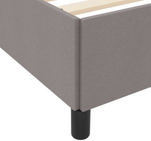 Łóżko sprężynowe Taupe, Czarny 120 x 200 cm Lumarko! 2