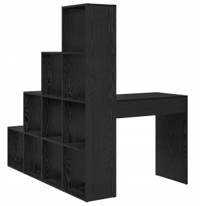 Biurko vidaXL Czarne 101.5 cm x 149.5 cm 7