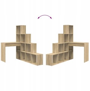 Biurko vidaXL Dąb Sonoma 101.5 cm x 149.5 cm 10