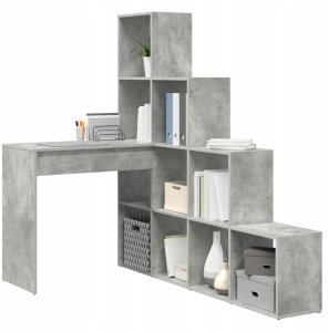 Biurko vidaXL Szare 101.5 cm x 149.5 cm 3