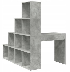 Biurko vidaXL Szare 101.5 cm x 149.5 cm 7